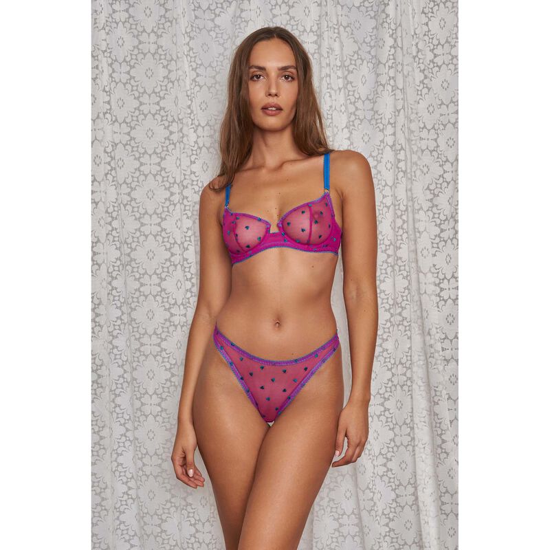 Dora Larsen Mabel Heart Embroidery Underwire Bra image number 1